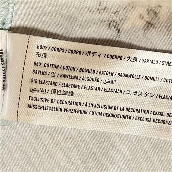 Hollister Floral Faux Wrap Mini Dress in Mint Green Size S - Picture 6 of 6